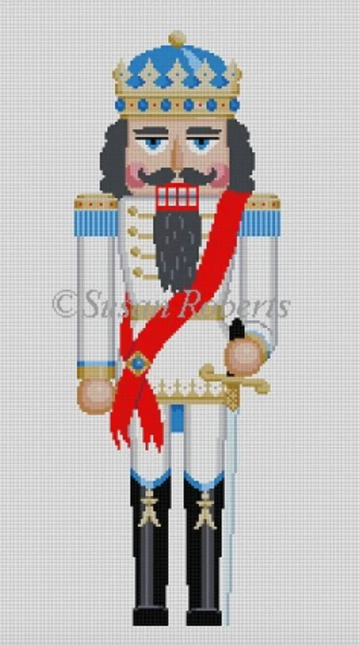 4395 White King Nutcracker - 18" 1