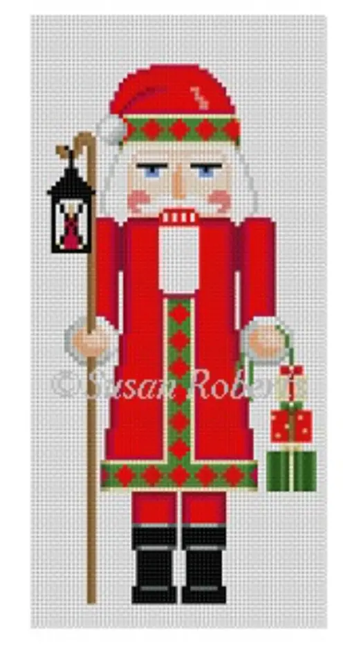 4285 Santa With Lantern Nutcracker 1
