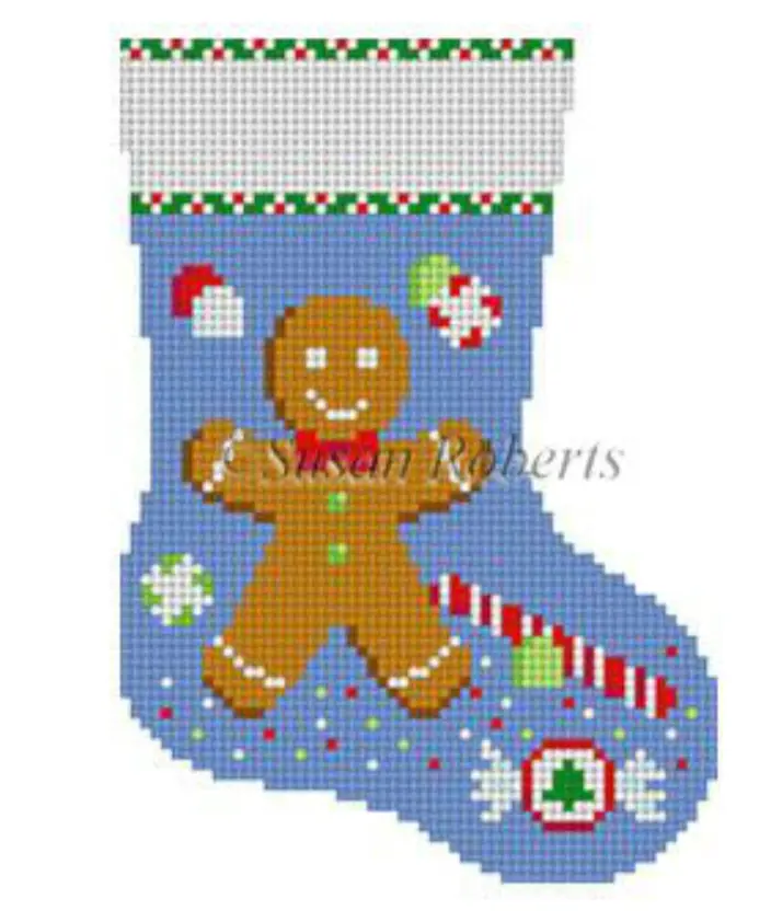 5420 Gingerbread Boy And Candy Mini Stocking 1