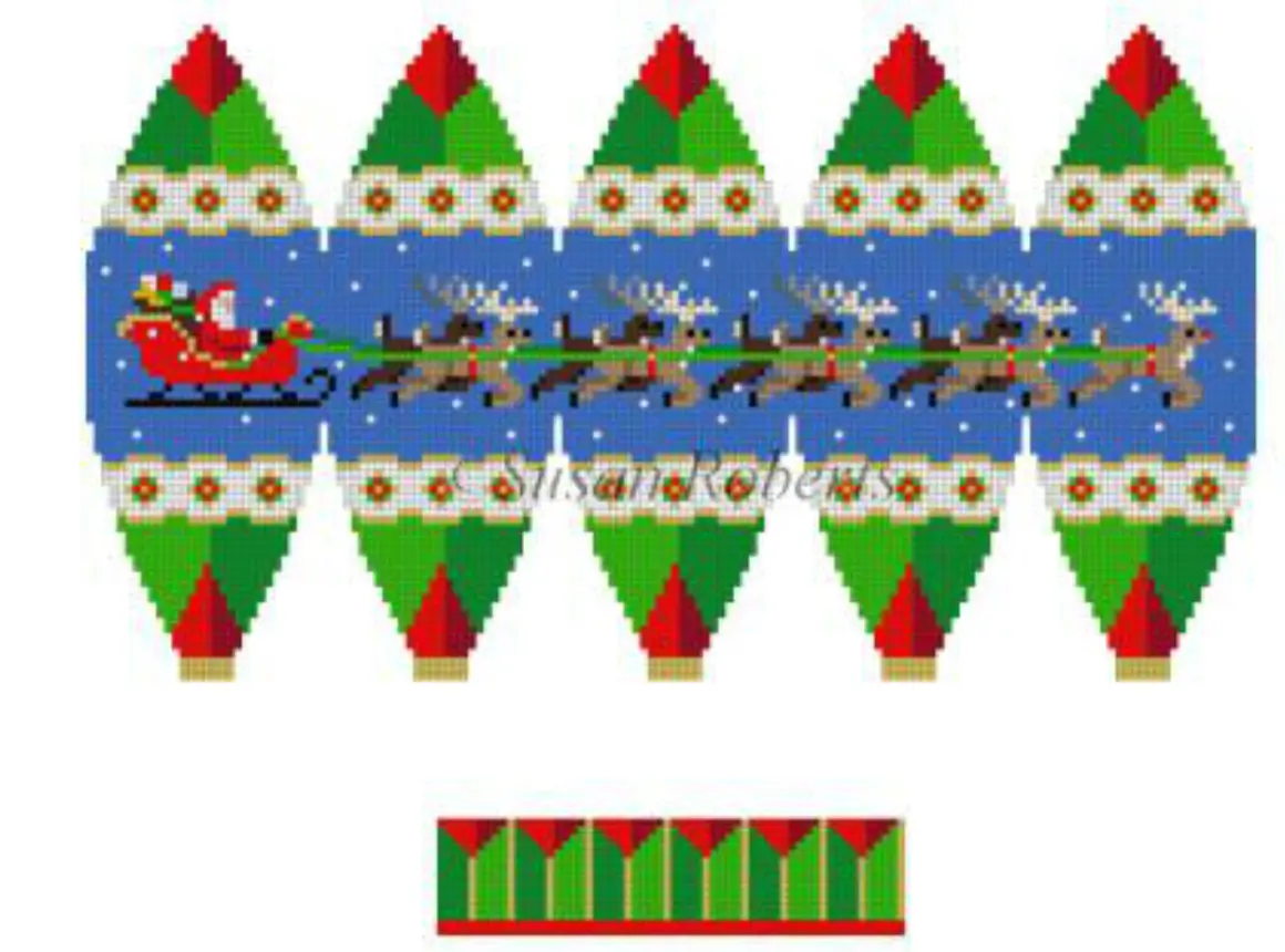 5273 Sleigh And Reindeer 3D Hot Air Balloon 1