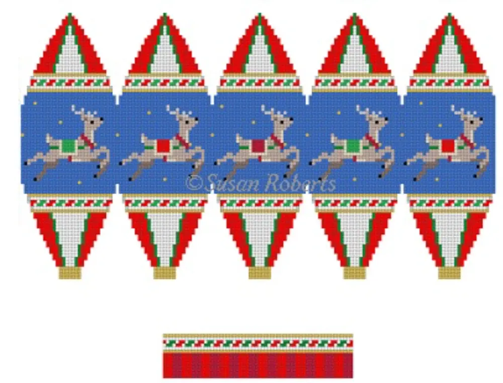 6291 Nighttime Reindeer 3D Hot Air Balloon 1