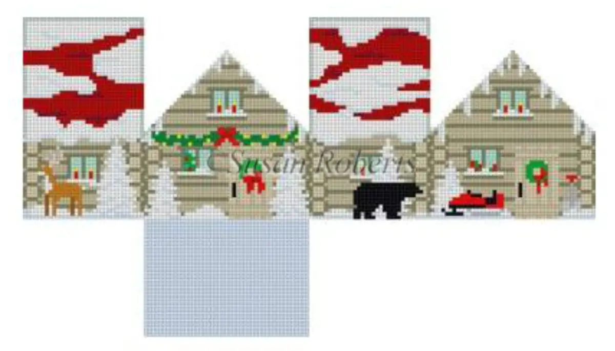 5520-18 Cabin In The Woods 3D Mini House 1