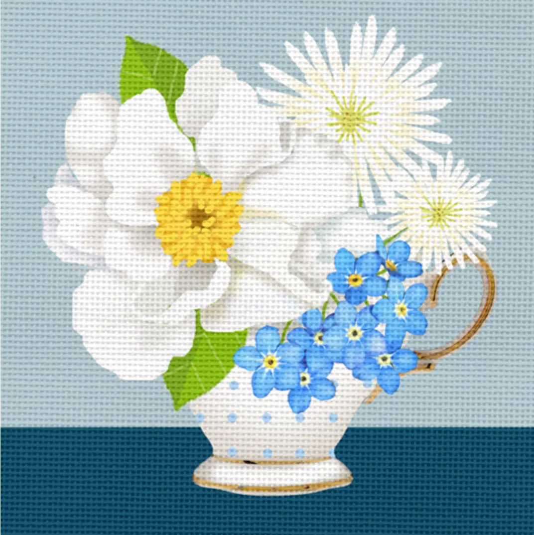 1912B Teacup - Forget Me Nots 1