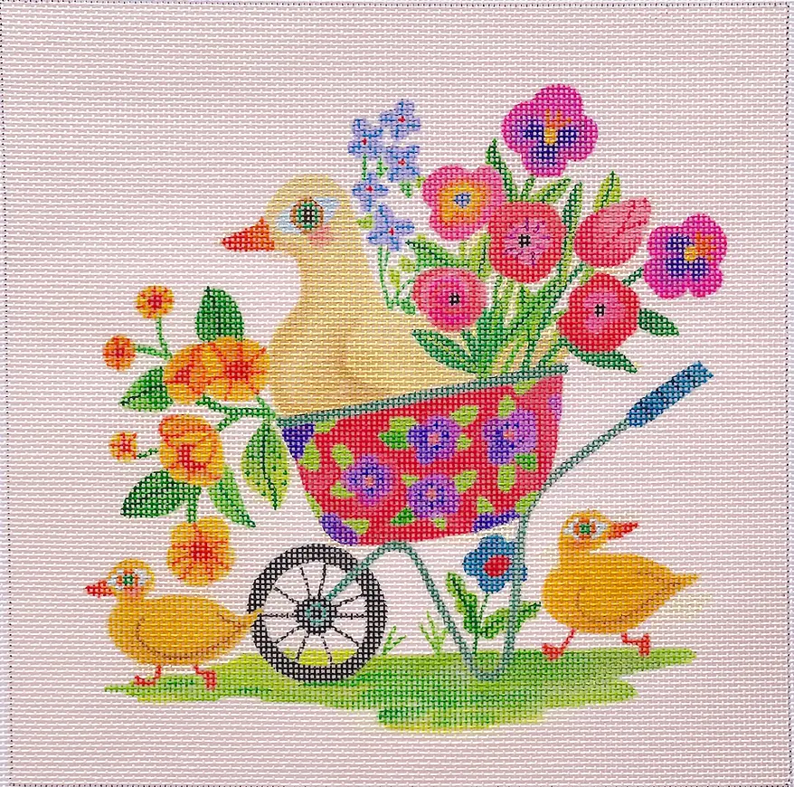 Shs-Pl-11 Spring Wheelbarrow With Ducks 1