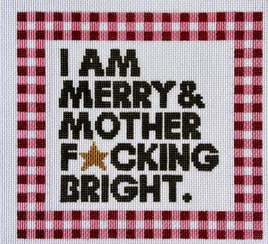 Zs-17 Merry And Mother F* Bright - Large Gingham 1