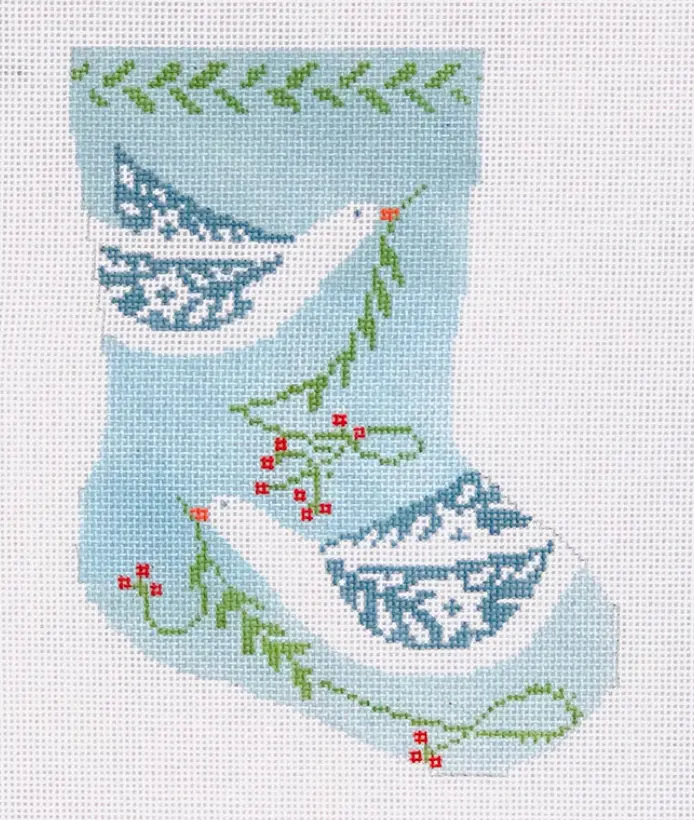 Bs04 Peace Birds Mini Stocking 1