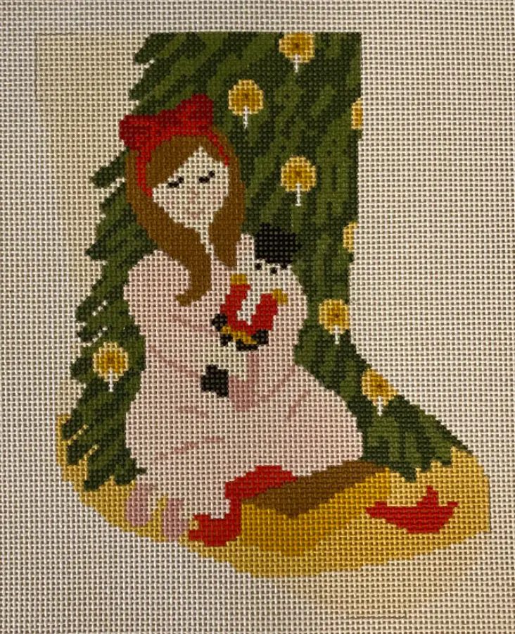 Bs30-13 Clara With Nutcracker Midsize Stocking 1
