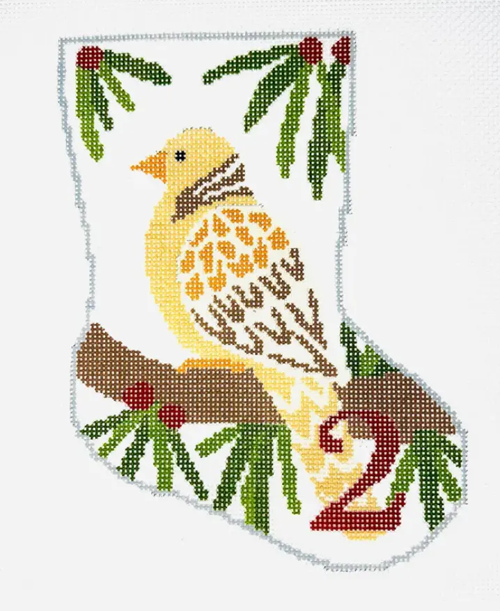 Bs36 Two Turtle Doves Mini Stocking 1