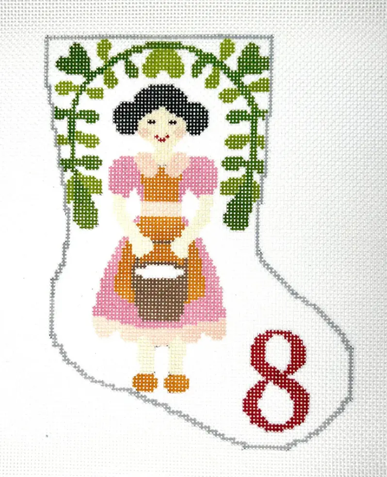 Bs42 Eight Maids A Milking Mini Stocking 1
