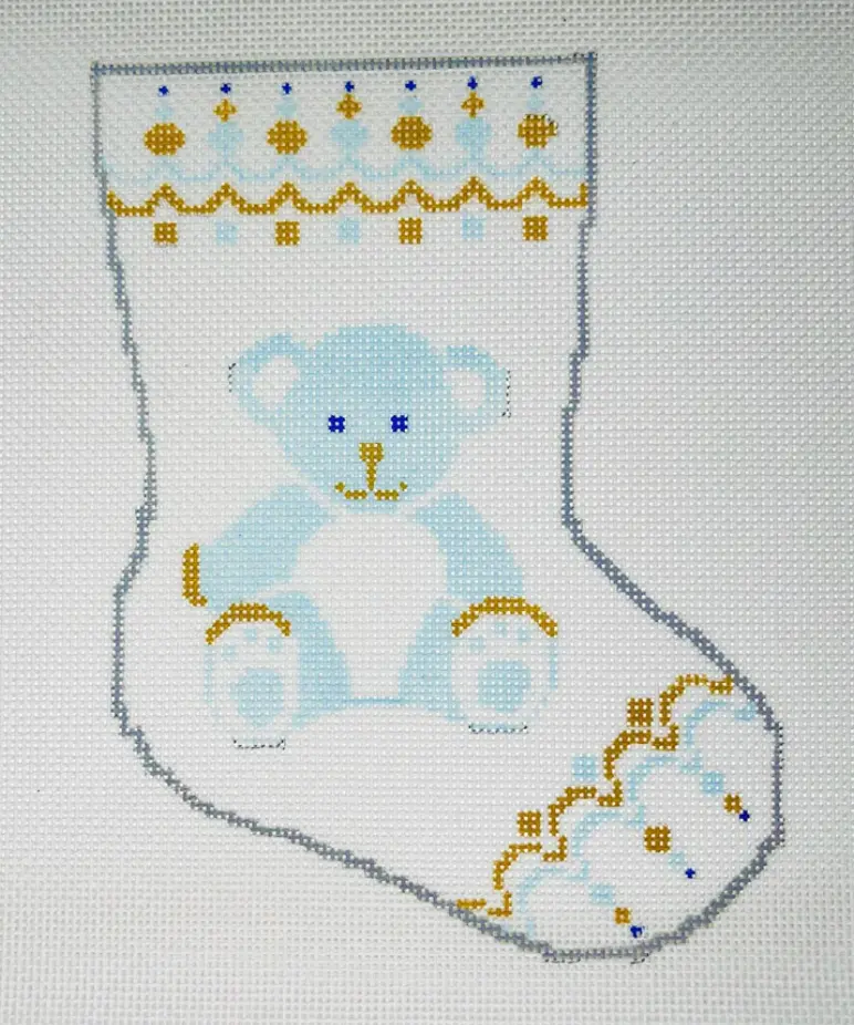 Bs54 Blue Bear Mini Stocking 1