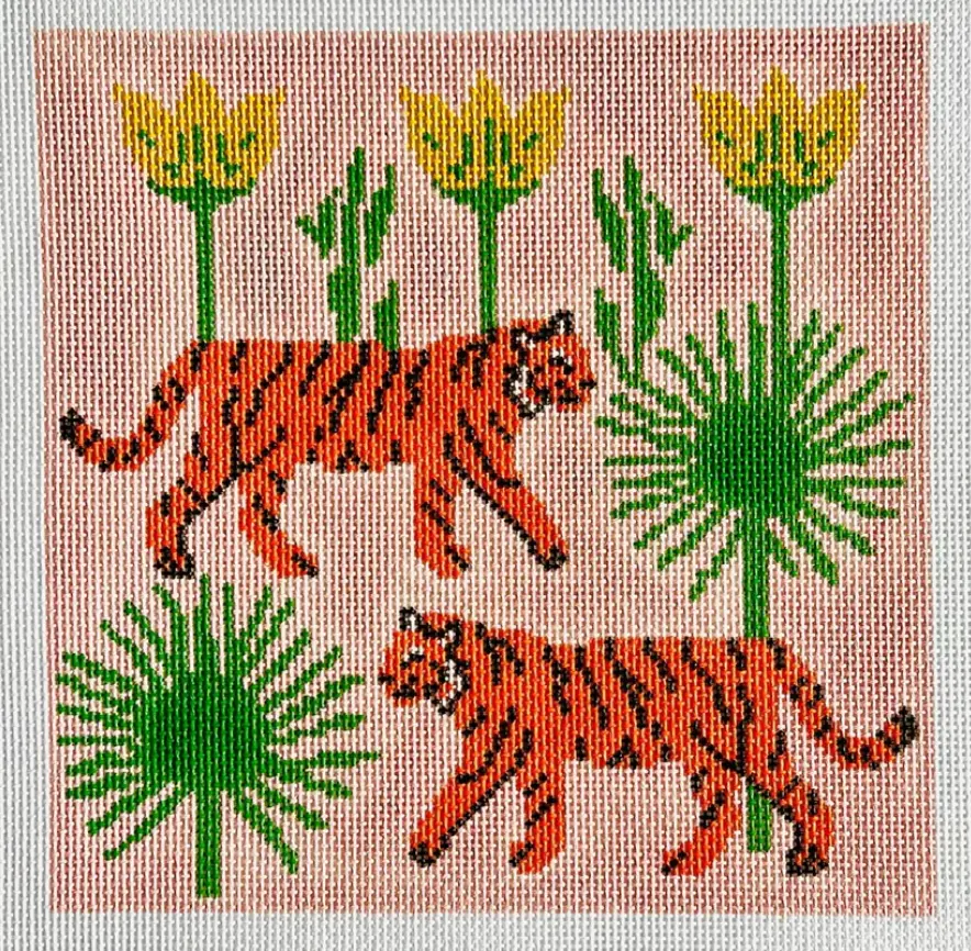 Kcd4497 Tigers With Palms 1