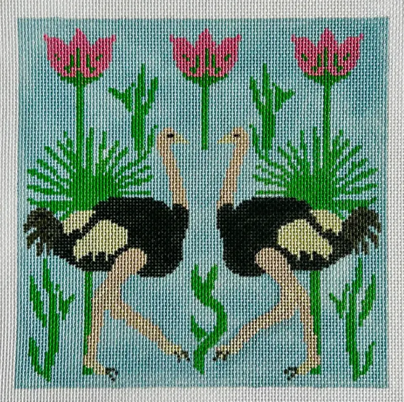 Kcd4496 Ostriches With Palms 1