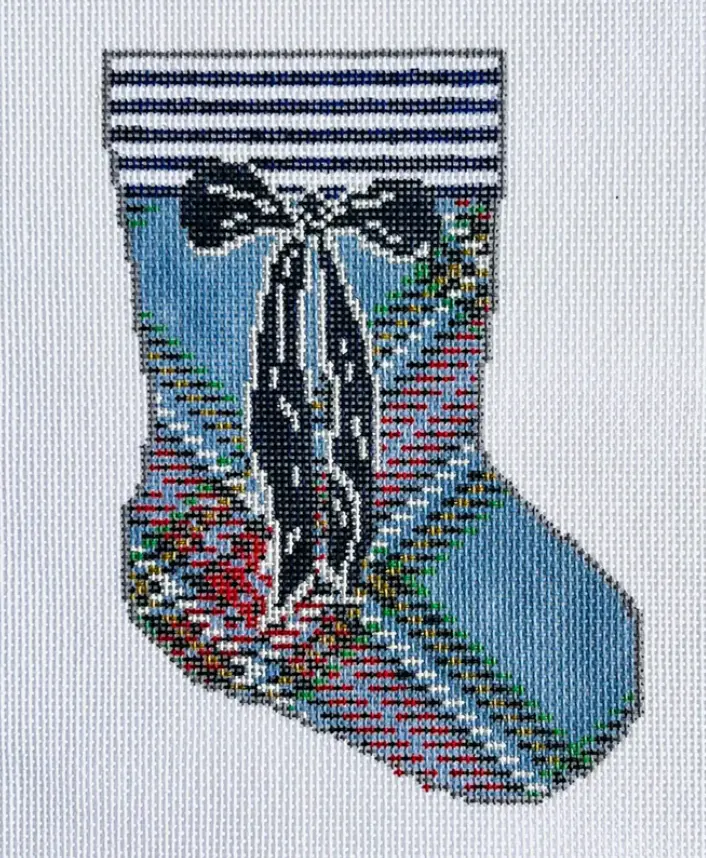 Kcd1504 Blue Tartan Mini Sock 1