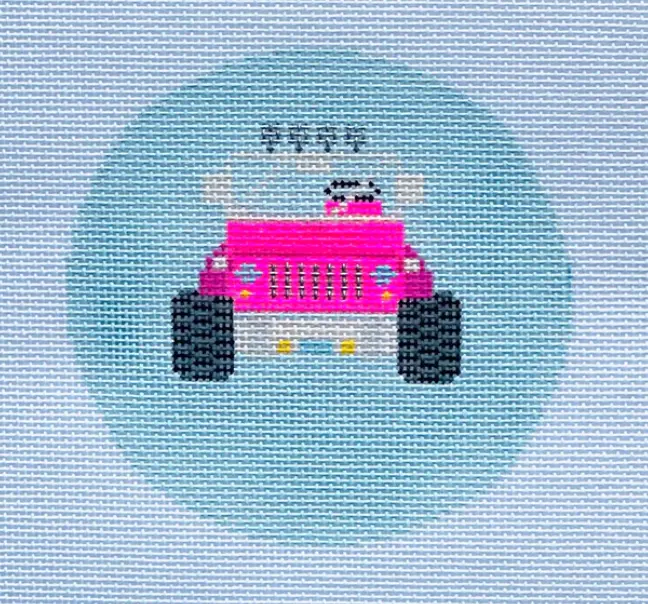 Kcd1451 Pink Kid's Jeep 1
