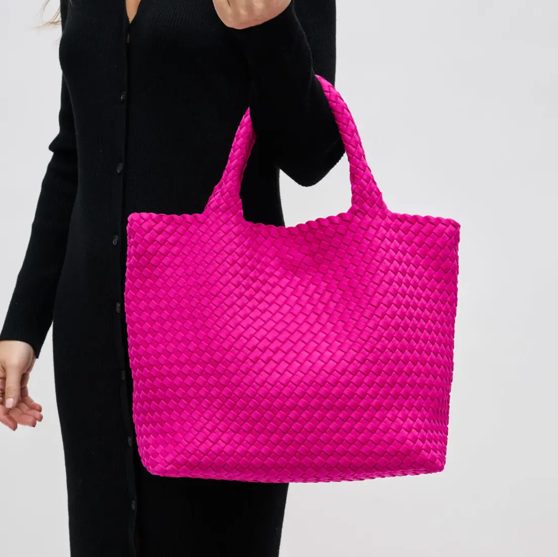 Neoprene Tote - Fuschia 1