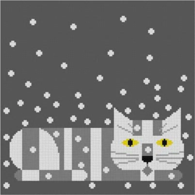 Ch-C014 Cat And Winter Eyeglass Case 1