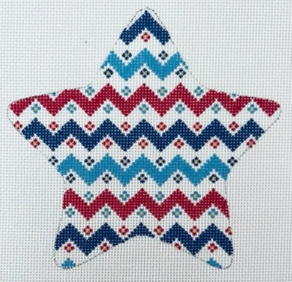 Ps20-16 Zig-Zag Patriotic Star 1