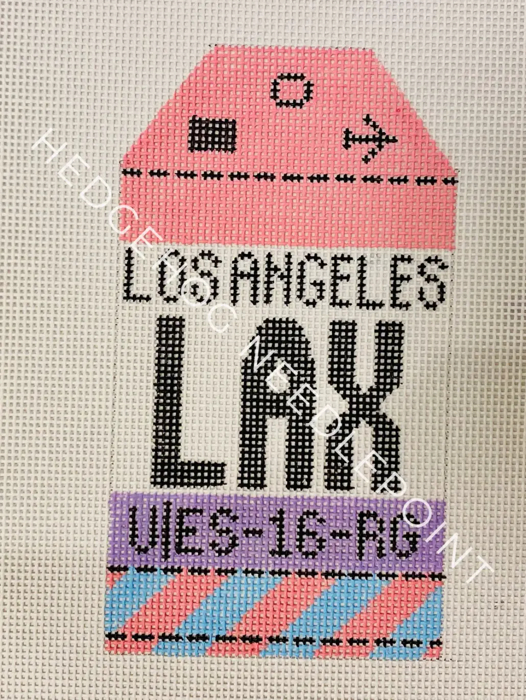 Hn Lax Los Angeles Retro Travel Tag 1