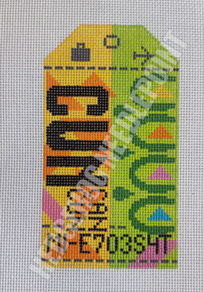 Hn Cun Cancun Retro Travel Tag 1