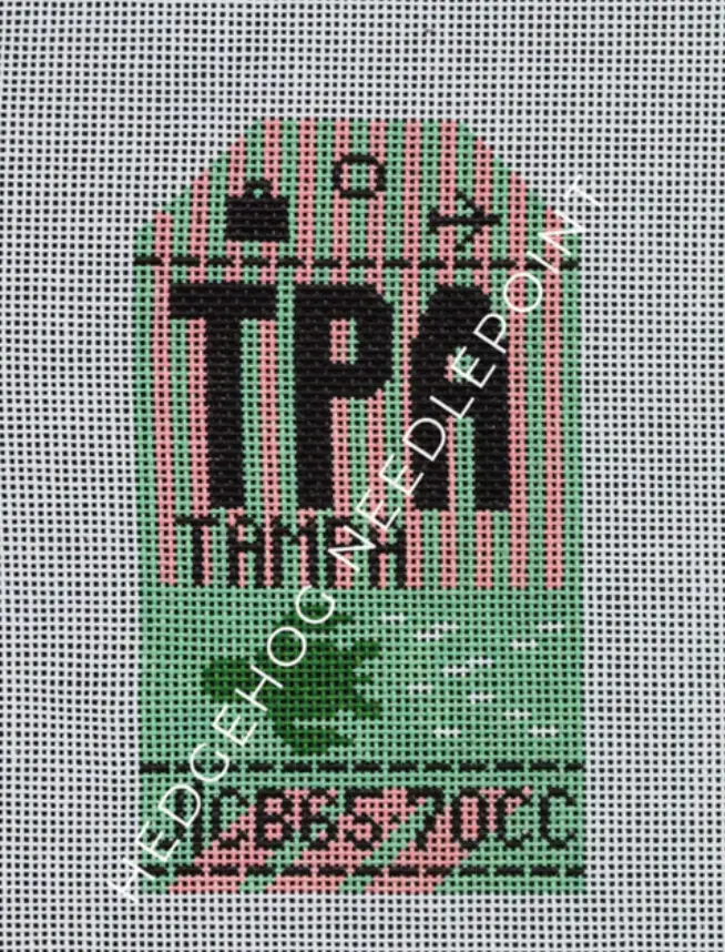 Hn Tpa Tampa Retro Travel Tag 1