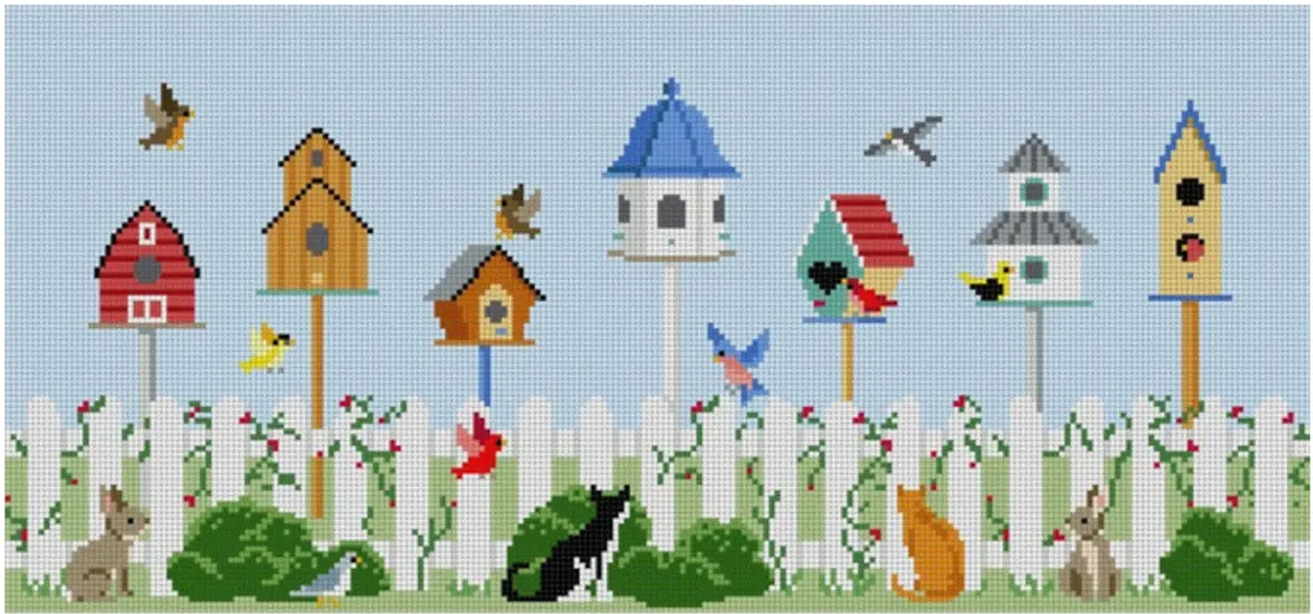 1187 Birdhouse Garden 1