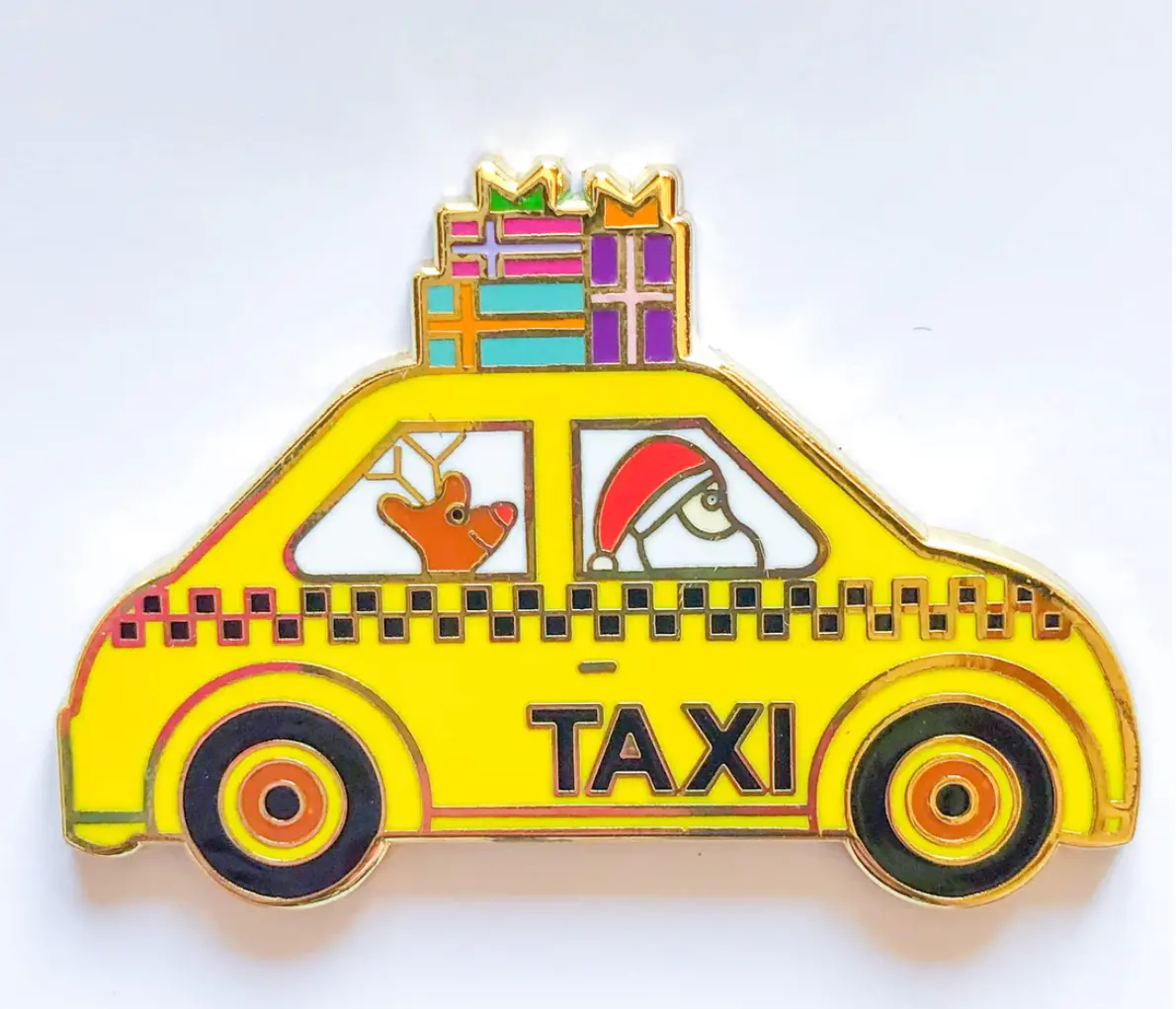 Taxi Cab Needle Minder Magnet 1