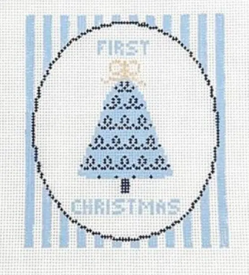 Gp115a Baby's First Christmas - Blue 1
