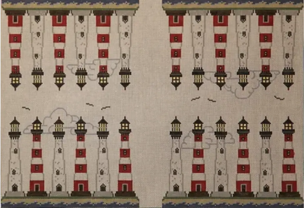Ttag120-13 Lighthouse Backgammon Board 1