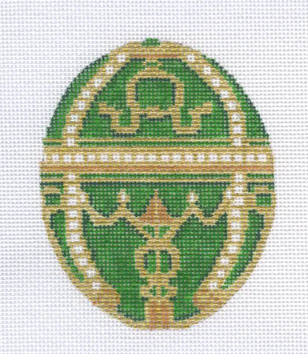 21-108 Green Faberge Egg 1