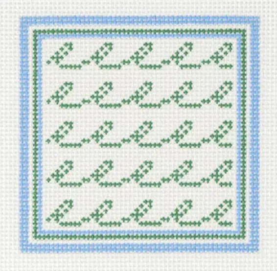 Gp36 Green Squiggle Wave Square 1