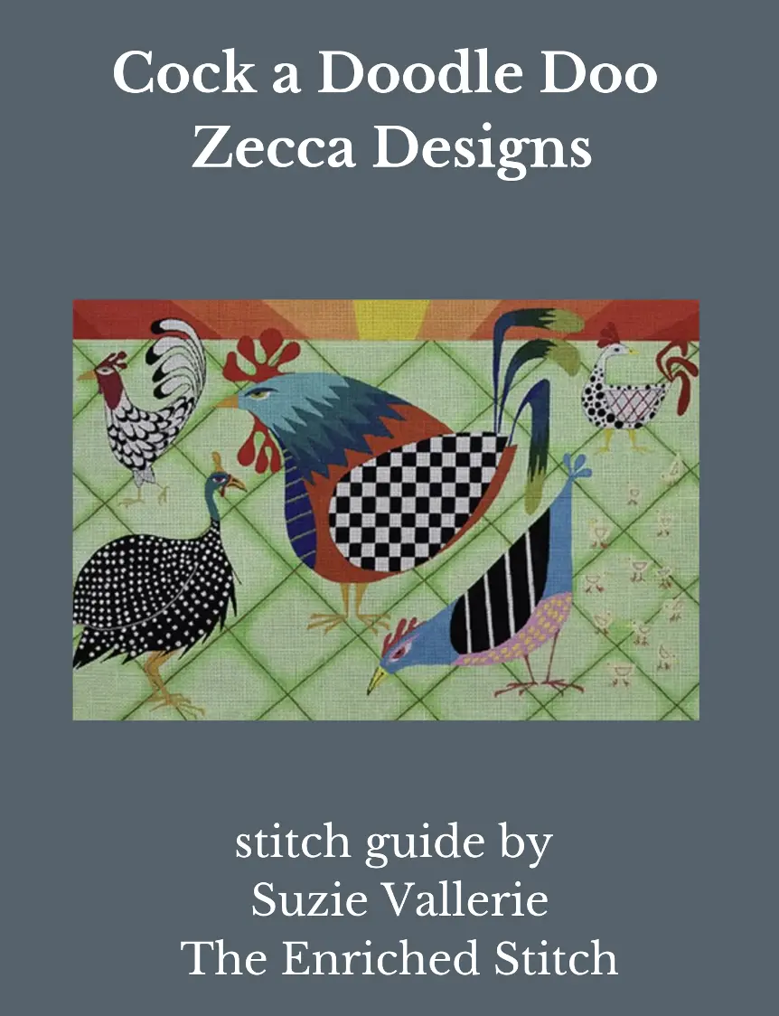 Ze875 Cock A Doodle Doo Stitch Guide 1