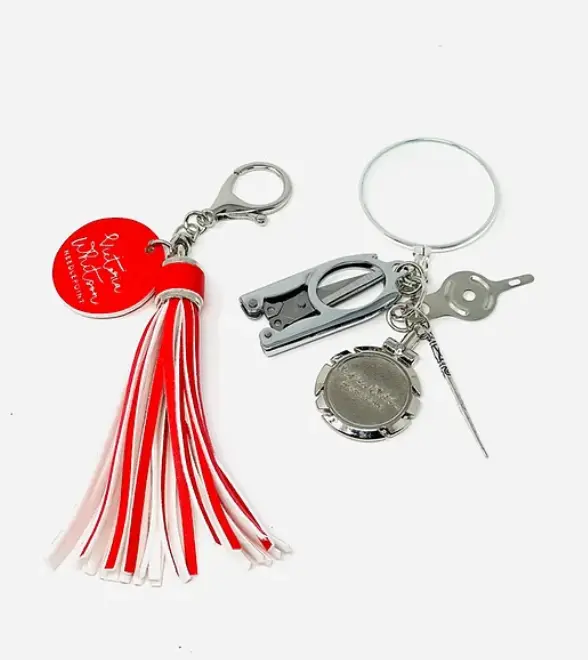 Victoria Whitson Accessory Tassel With Scissors - Candy Cane 1