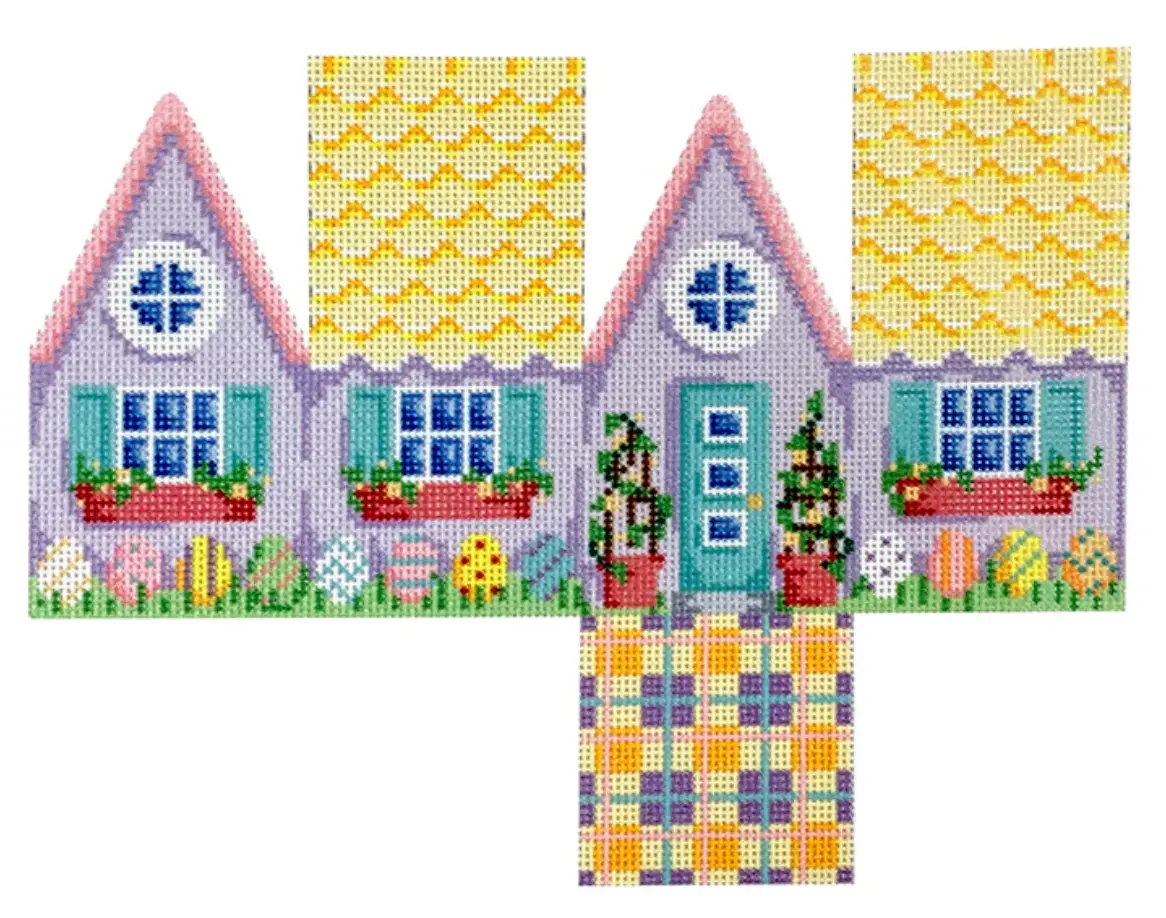 Ts384 Yellow Scallop Roof Easter Cottage 1