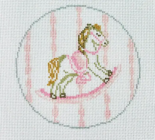 Kcd2801 Pink Rocking Horse 1