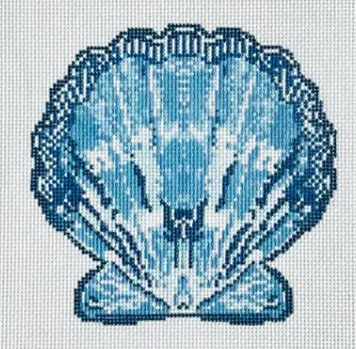 Ta1041 Blue Scallop Ornament 1