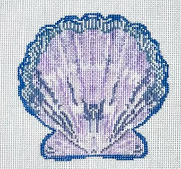 Ta1042 Lavender Scallop Ornament 1