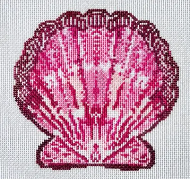 Ta1044 Pink Scallop Ornament 1