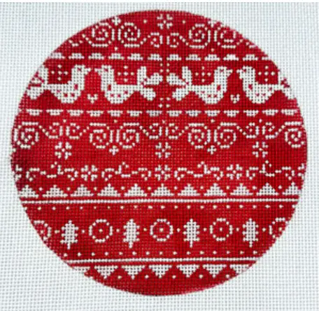 Xo-260B Sweater Weather - Red And White Birds 1