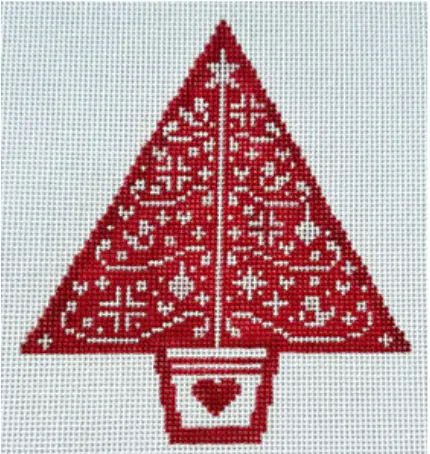 Xo-260 Sweater Weather - Red And White Heart Tree 1
