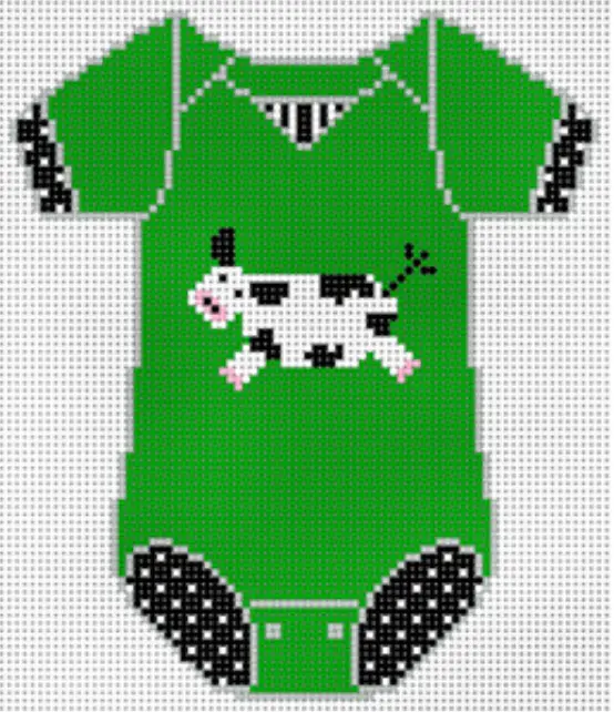 Xo-183L Cow Baby Onesie 1