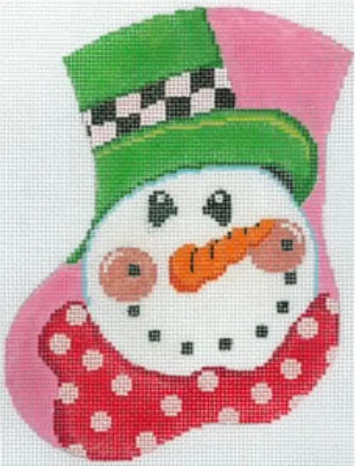 Mx-188 Happy Snowman Mini Stocking 1