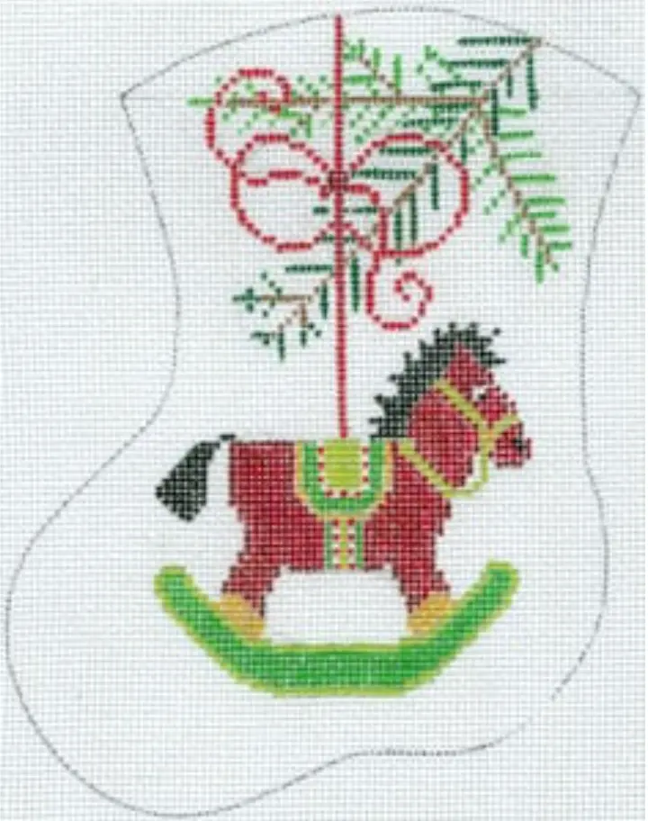Mx-184 Rocking Horse Mini Stocking 1
