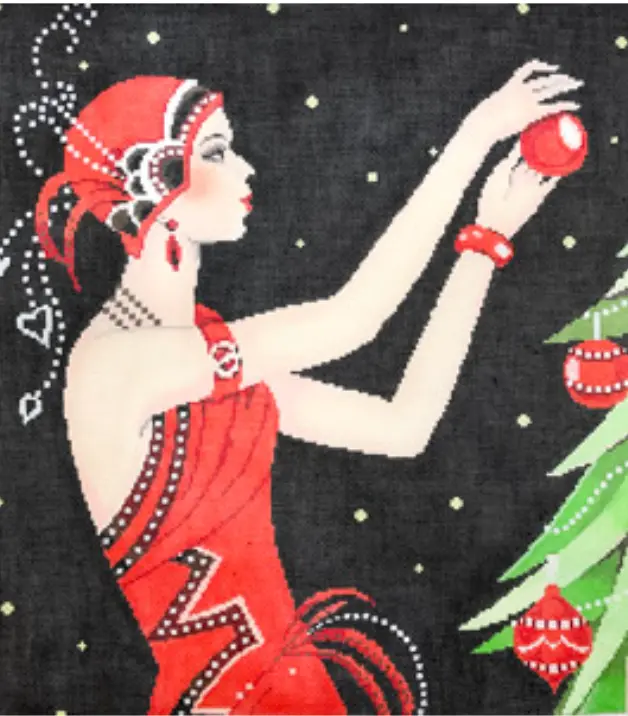 C-562B Art Deco Lady - Christmas 1