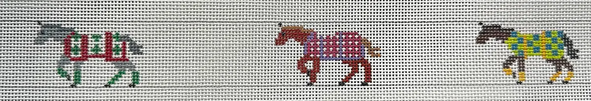 85A Horses Wearing Blankets Belt 1