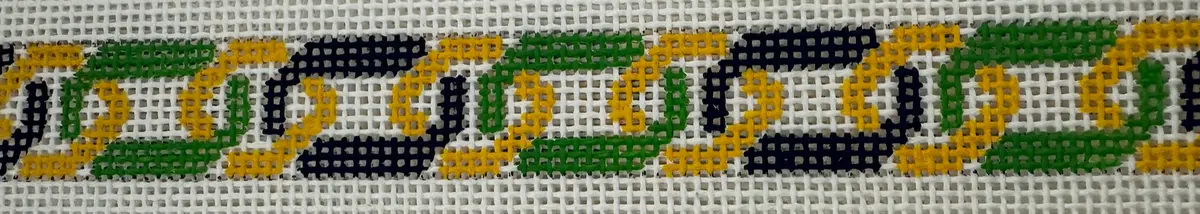 169 Interlocking Chain Belt - Green And Yellow 1