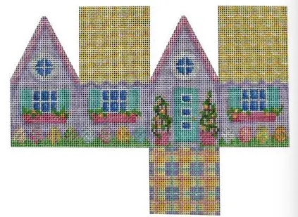 Hh104 Easter Cottage - Yellow Scallop Roof 1