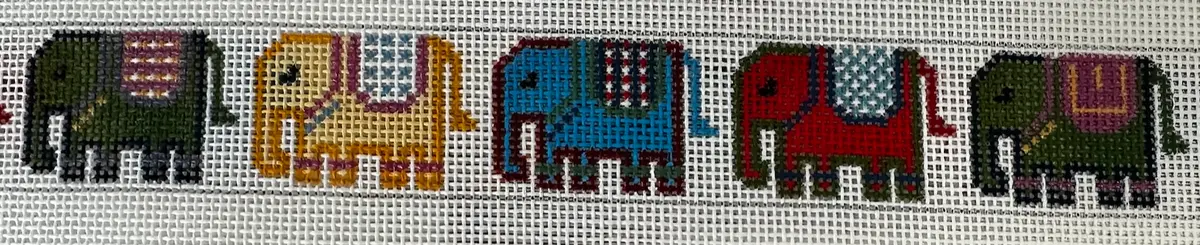 114 Blanketed Indian Elephants Belt 1