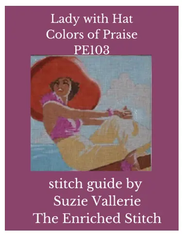 Pe103 Lady With Hat Stitch Guide 1