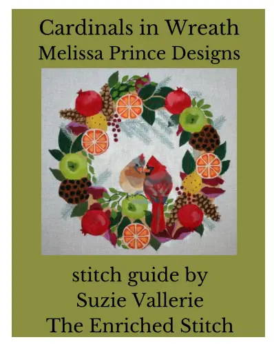 B375 Cardinal Wreath Stitch Guide 1