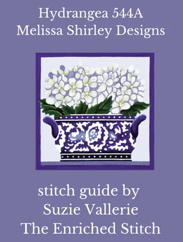544A Hydrangeas In Vase Stitch Guide 1